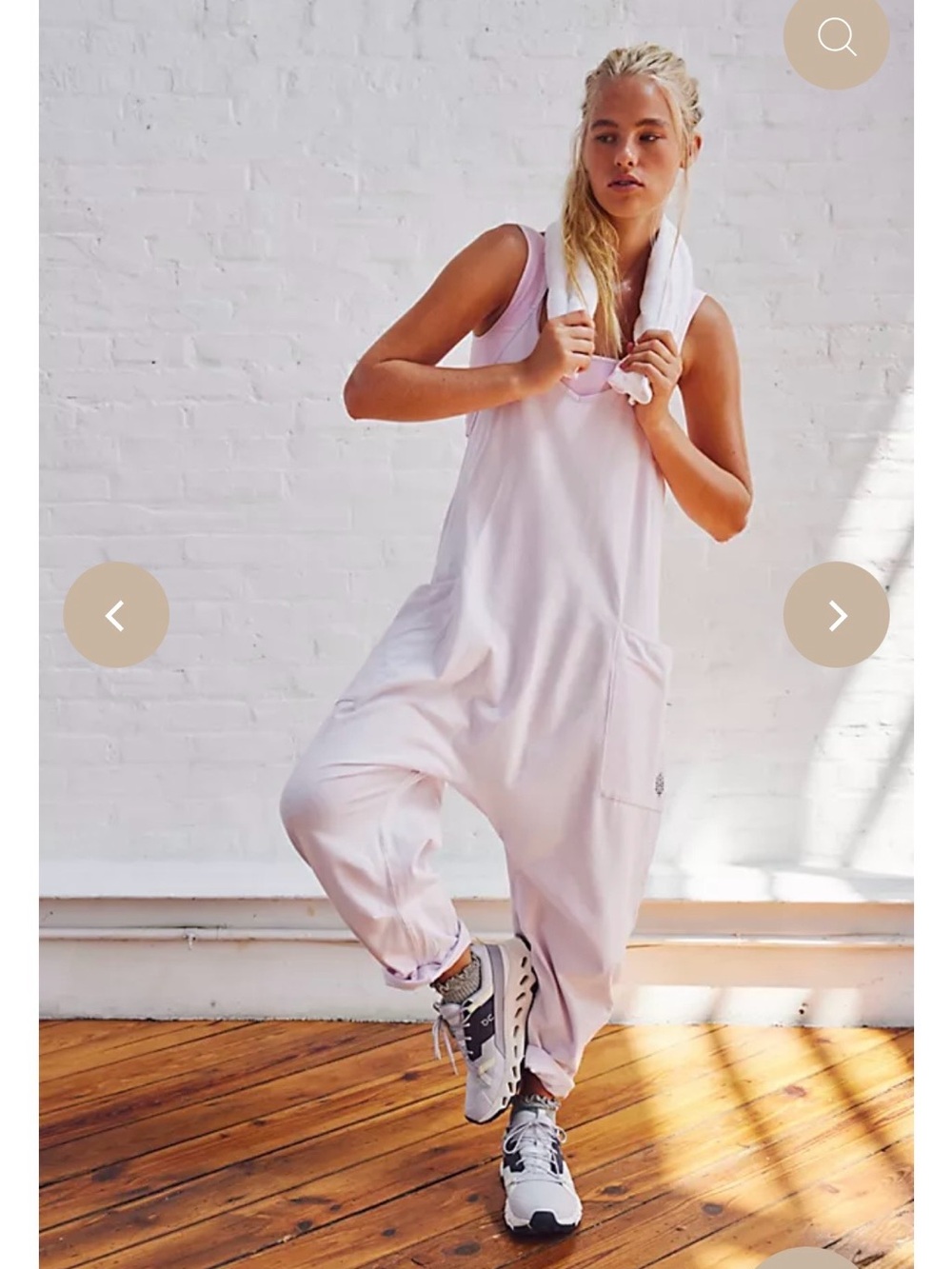 Free People Movement Hotshot Onesie Size Medium NWT Rose Quartz *sold out color*